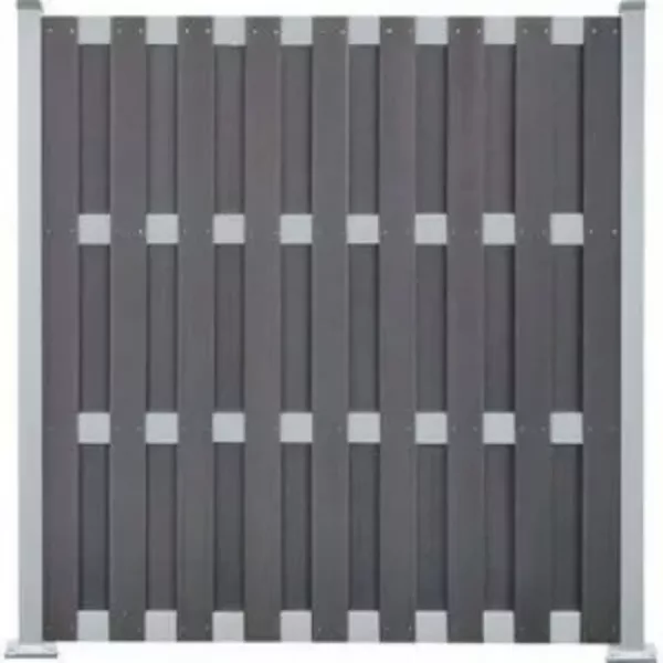 cloture gris en bois composite