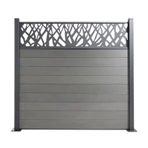 clôture aluminium à motif